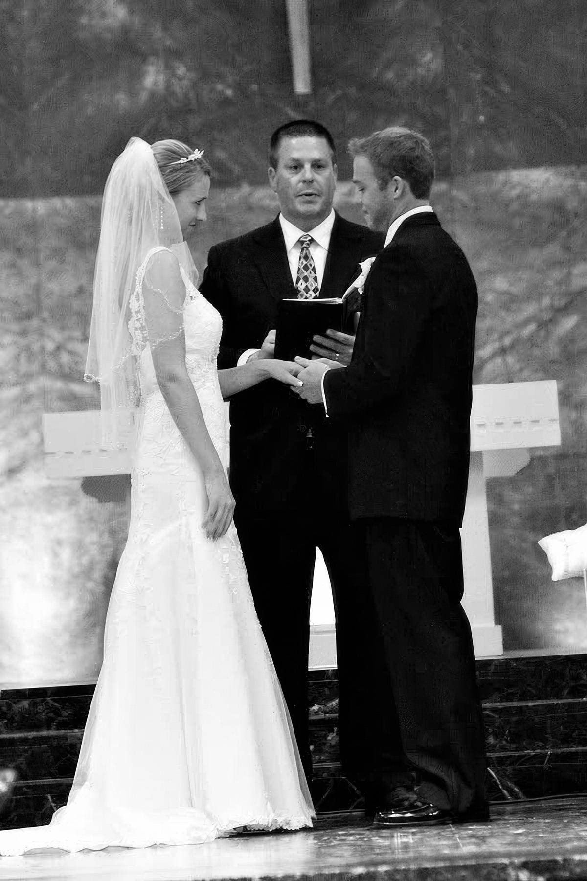 Matt and Amanda — wedding ceremony couple