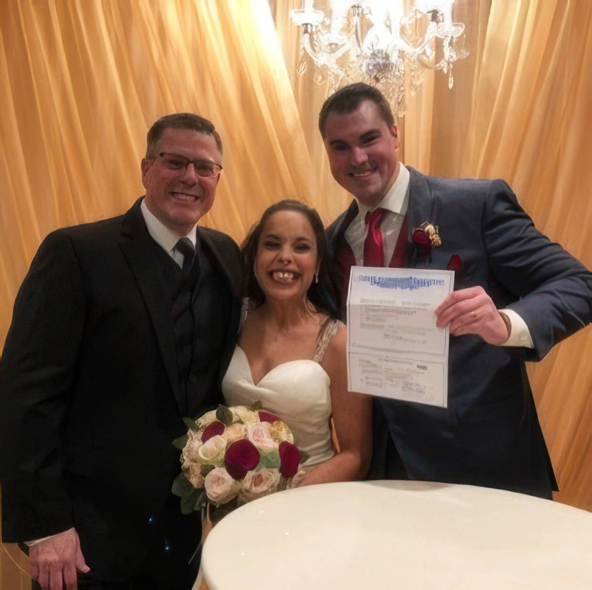 Wedding couple portrait