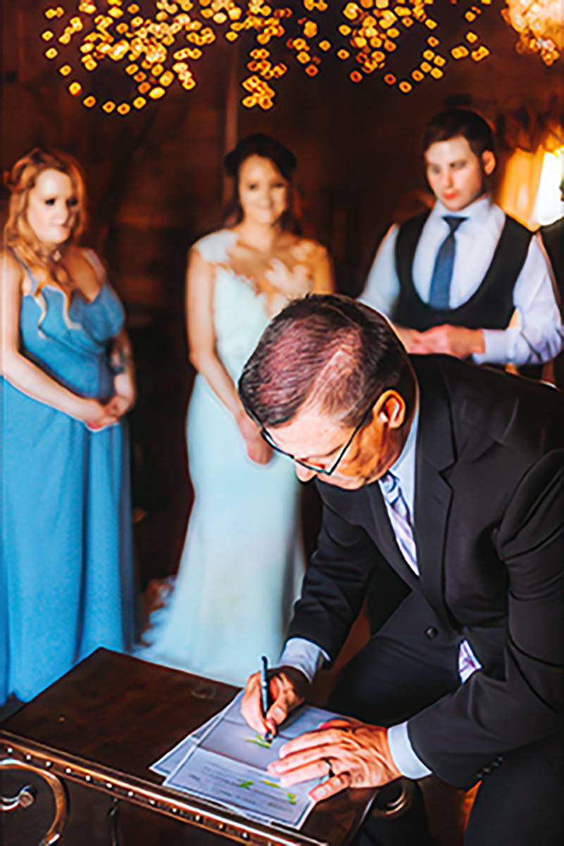 Wedding couple portrait